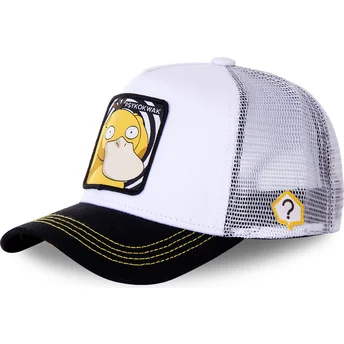 mutzen-gebogen-weiss-snapback-enton-pokemon-von-capslab