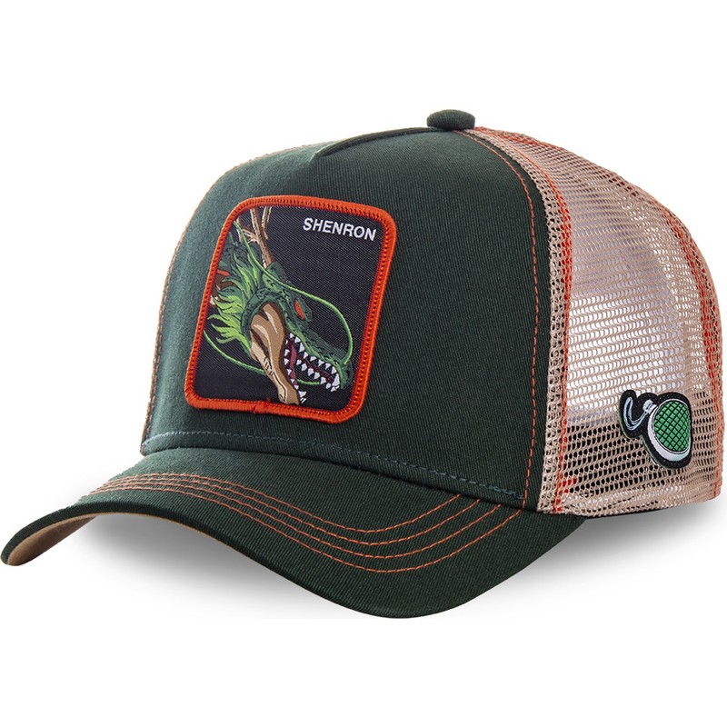 Capslab Shenron SHEN Dragon Ball Green Trucker Hat Caphunters.de