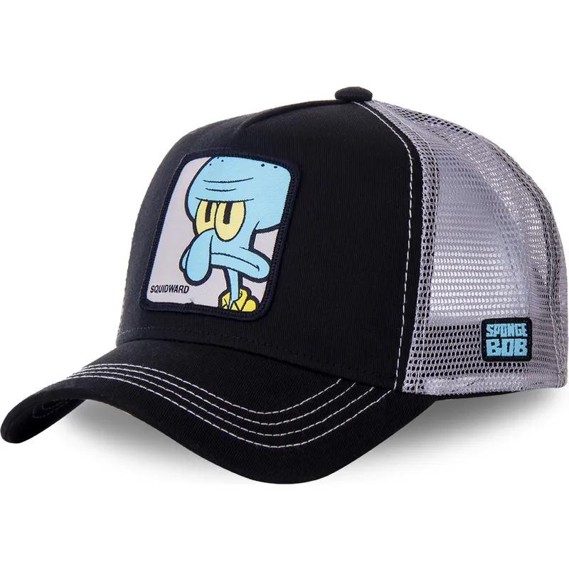 mutzen-gebogen-schwarz-snapback-thaddaus-tentakel-spongebob-von-capslab