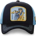schwarze-und-blaue-trucker-kappe-aquarius-aqu-saint-seiya-die-ritter-des-zodiac-von-capslab