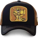 capslab-libra-lib-saint-seiya-knights-of-the-zodiac-black-and-brown-trucker-hat