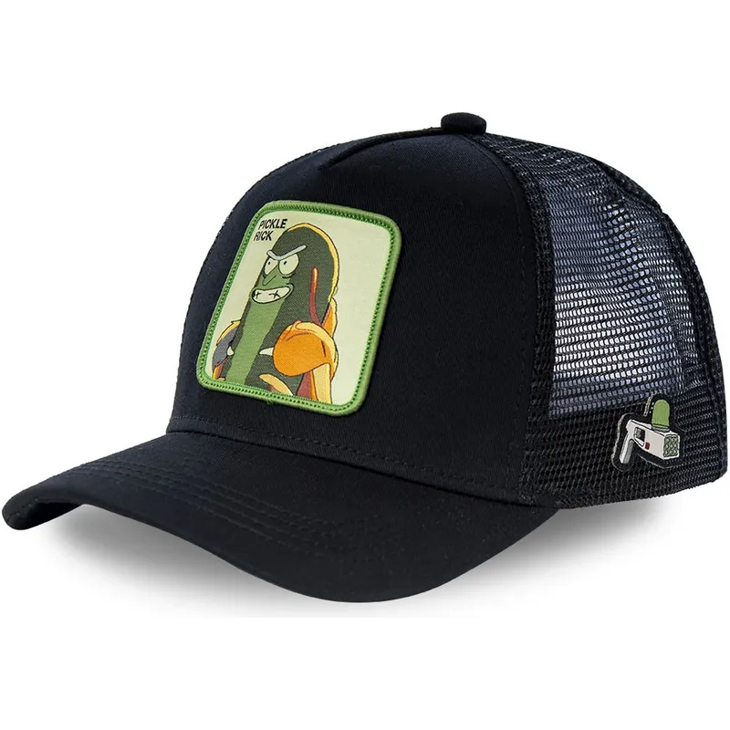 mutzen-gebogen-schwarz-snapback-rick-sanchez-rick-und-morty-von-capslab