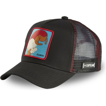 Capslab Elmer Fudd ELM2 Looney Tunes Black Trucker Hat