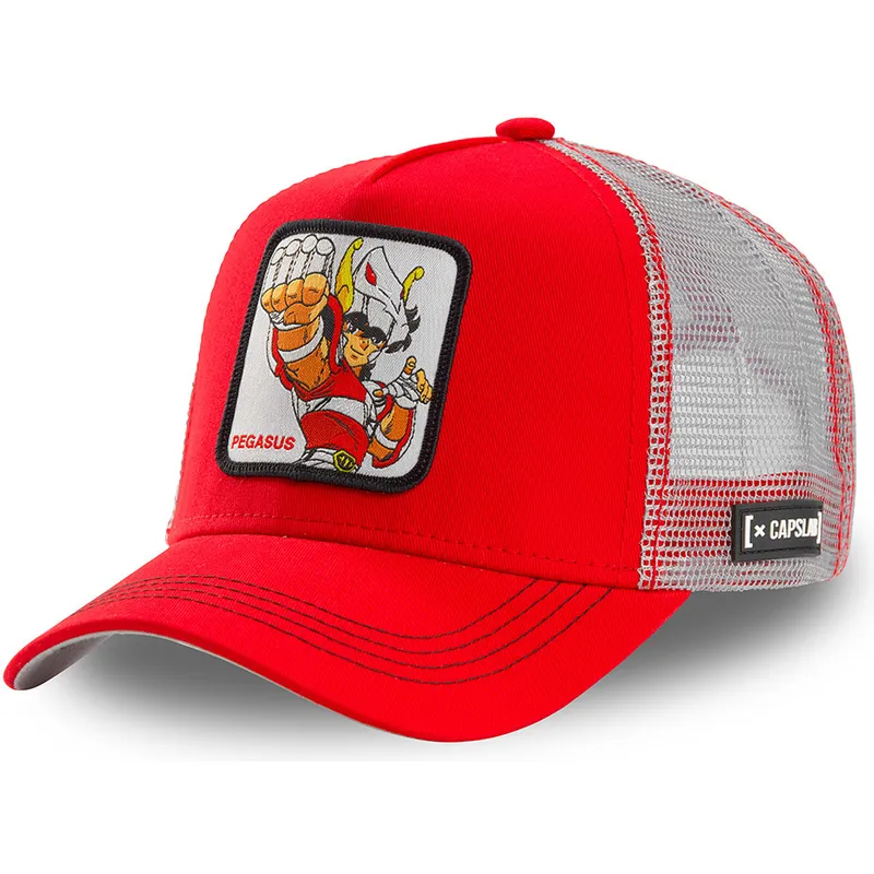 mutzen-gebogen-rot-snapback-seiya-seiya-von-pegasus-saint-seiya-ritter-des-zodiaks-von-capslab
