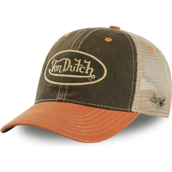 Von Dutch MAC3 Green and Orange Trucker Hat