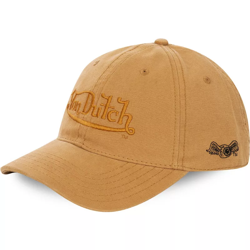 von-dutch-curved-brim-wheat-yellow-adjustable-cap