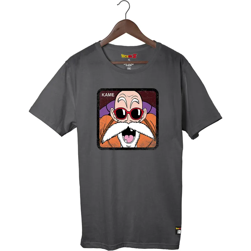 t-shirt-kurzarm-schwarz-master-roshi-dragon-ball-von-capslab