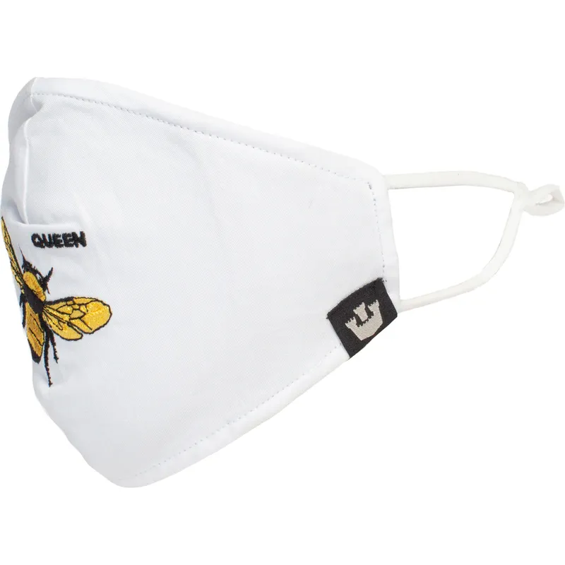 masken-und-schutz-weiss-der-mascarilla-reutilizable-blanca-abeja-buzzy-bee-the-farm-von-goorin-bros