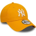 verstellbare-gelbe-9forty-league-essential-kappe-der-new-york-yankees-mlb-von-new-era