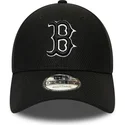 mutzen-gebogen-schwarz-verstellbares-band-9forty-diamond-era-essential-der-boston-red-sox-mlb-von-new-era