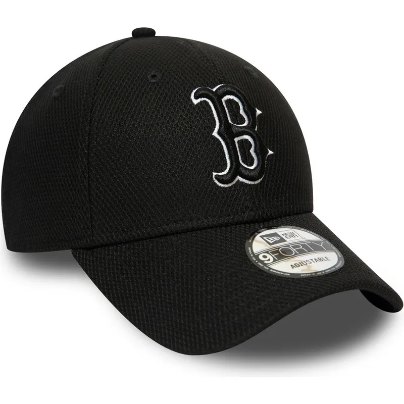 mutzen-gebogen-schwarz-verstellbares-band-9forty-diamond-era-essential-der-boston-red-sox-mlb-von-new-era