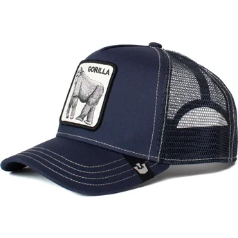 marineblaue-trucker-kappe-gorilla-king-of-the-jungle-von-goorin-bros