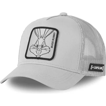 Capslab Bugs Bunny LOO4 BUG1 Looney Tunes Grey Trucker Hat