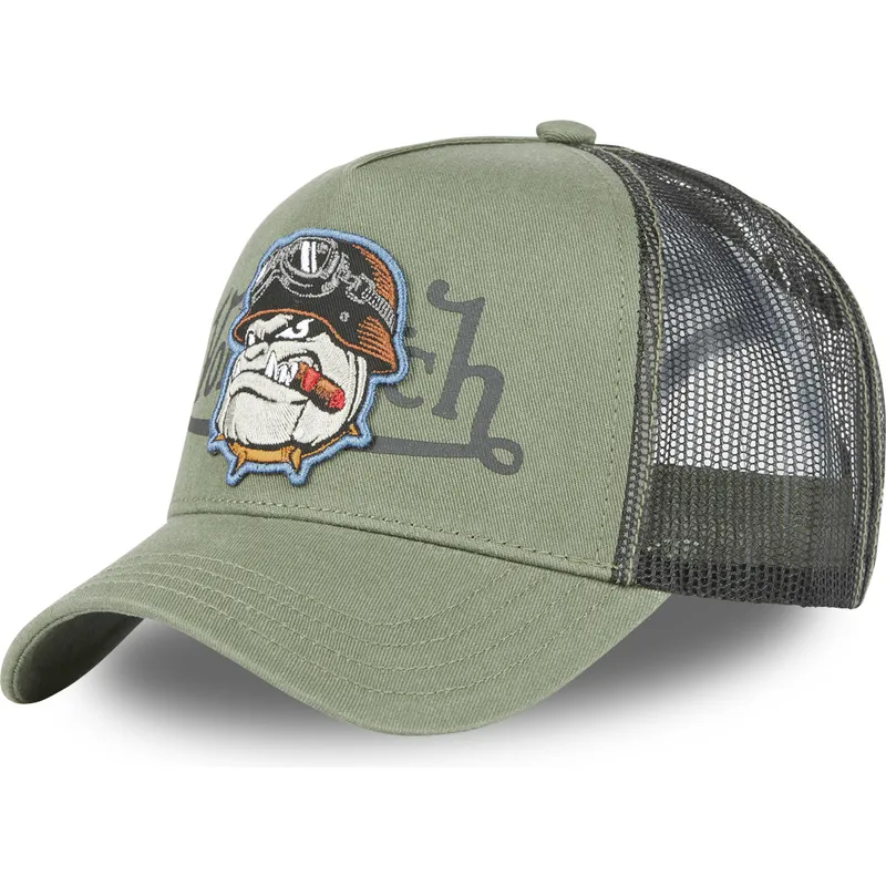 trucker-cap-grun-bulldogge-hund-bull-k-von-von-dutch