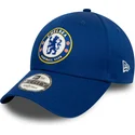 blaue-9forty-chelsea-football-club-curved-snapback-cap-von-new-era