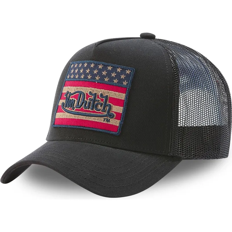 schwarze-trucker-kappe-flag-nr-von-von-dutch