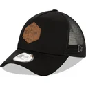 schwarze-trucker-cap-a-frame-9forty-heritage-patch-von-new-era