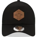 schwarze-trucker-cap-a-frame-9forty-heritage-patch-von-new-era