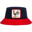 eimer-marineblau-der-bucket-azul-marino-y-rojo-gallo-cock-americana-the-farm-the-farm-von-goorin-bros