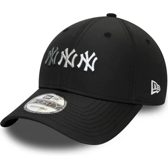 mutzen-gebogen-schwarz-verstellbares-band-9forty-stack-der-new-york-yankees-mlb-von-new-era