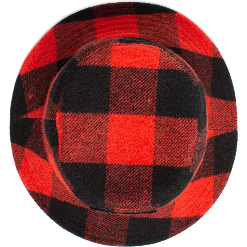 eimer-gebogen-rot-snapback-der-bucket-rojo-y-negro-bufalo-buffalo-i-m-a-little-hoarse-the-farm-the-farm-von-goorin-bros