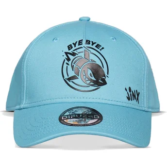 Difuzed Curved Brim Jinx Super Mega Death Rocket! League of Legends Blue Adjustable Cap