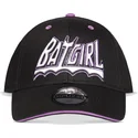 schwarze-snapback-kappe-mit-gebogenem-schirm-batgirl-dc-comics-von-difuzed