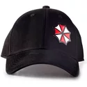difuzed-curved-brim-umbrella-corporation-resident-evil-black-adjustable-cap