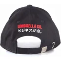schwarze-verstellbare-kappe-mit-gebogenem-schirm-umbrella-corporation-resident-evil-von-difuzed