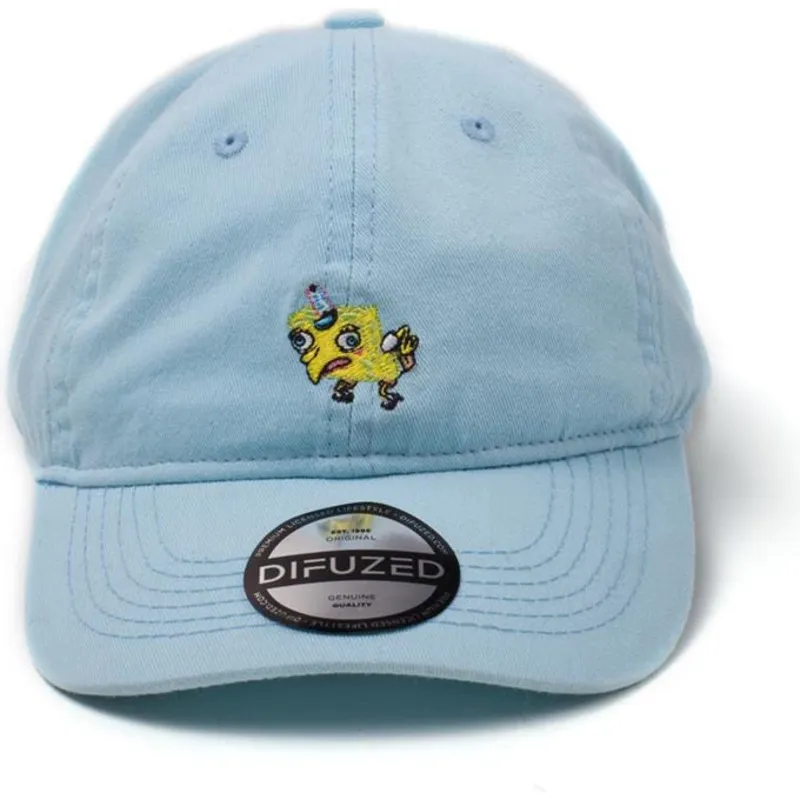 verstellbare-blaue-curved-cap-spongebob-mocking-von-difuzed