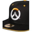 schwarze-flache-snapback-kappe-logo-overwatch-von-difuzed