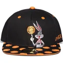 schwarze-flache-snapback-kappe-bugs-bunny-space-jam-looney-tunes-von-difuzed