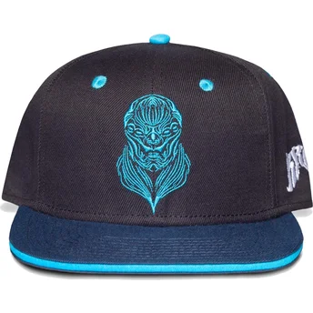 Difuzed Flat Brim Kro The Eternals Marvel Comics Black and Blue Snapback Cap