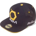 schwarze-und-gelbe-flache-snapback-kappe-aim-avengers-marvel-comics-von-difuzed