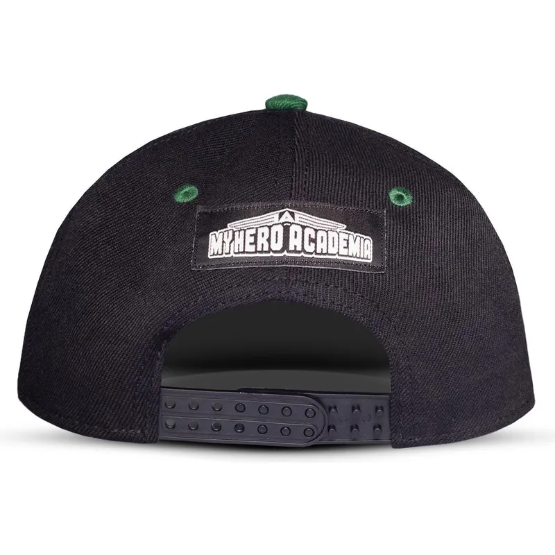 schwarze-und-grune-flache-snapback-kappe-izuku-midoriya-my-hero-academia-von-difuzed