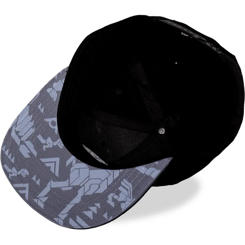 schwarze-flache-snapback-kappe-forbidden-west-horizon-von-difuzed