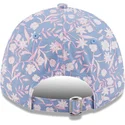 mutzen-gebogen-blau-verstellbares-band-rosa-9forty-floral-der-new-york-yankees-mlb-von-new-era