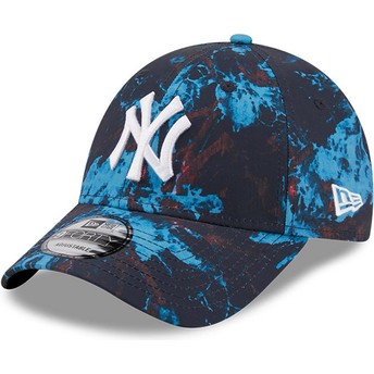 New Era Curved Brim 9FORTY Ray Scape New York Yankees MLB Blue Adjustable Cap