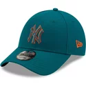 new-era-curved-brim-blue-logo-9forty-pop-outline-new-york-yankees-mlb-blue-and-orange-adjustable-cap