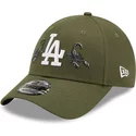 new-era-curved-brim-9forty-rose-scorpion-los-angeles-dodgers-mlb-green-adjustable-cap