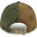 9forty-new-york-yankees-mlb-paisley-print-verstellbare-grune-kappe-mit-gebogenem-schirm-von-new-era