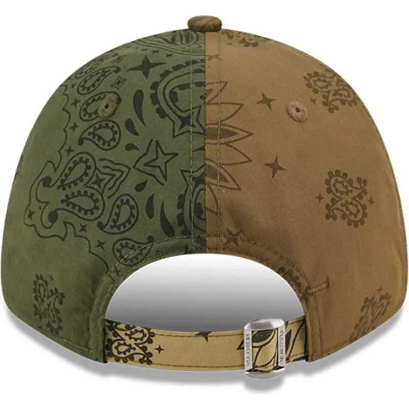 mutzen-gebogen-grun-verstellbares-band-9forty-paisley-print-der-new-york-yankees-mlb-von-new-era