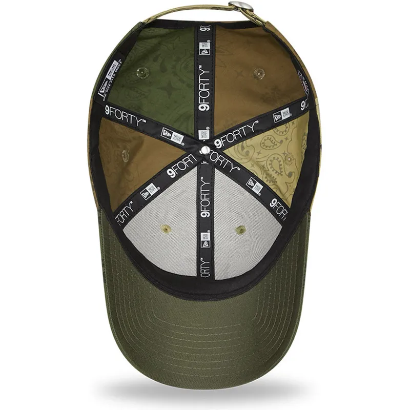 mutzen-gebogen-grun-verstellbares-band-9forty-paisley-print-der-new-york-yankees-mlb-von-new-era