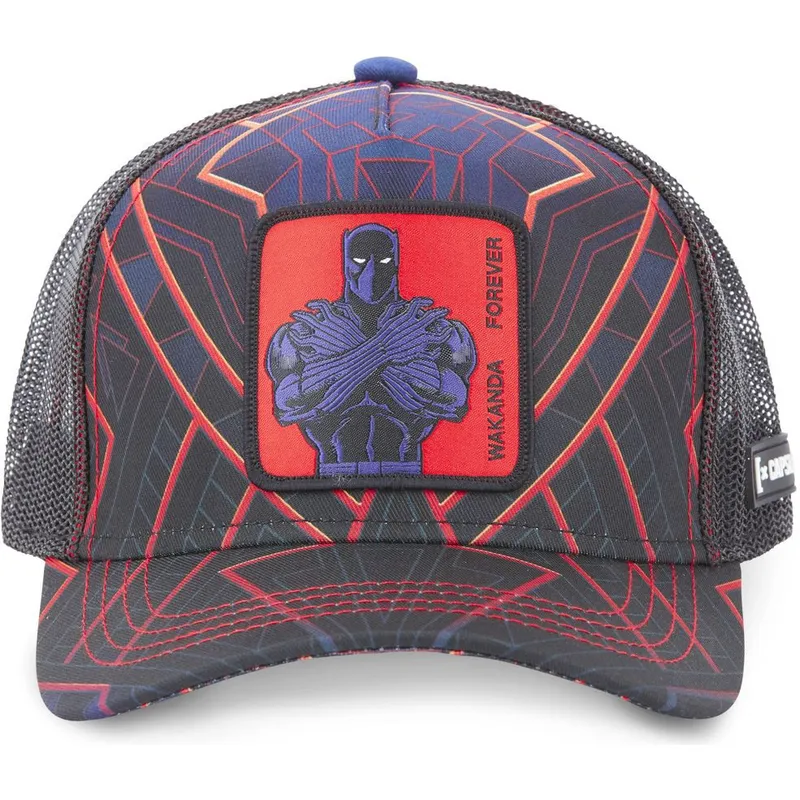 mutzen-gebogen-marineblau-snapback-black-panther-marvel-comics-von-capslab