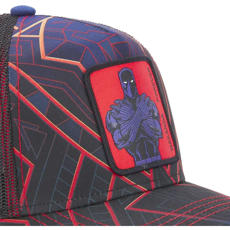 mutzen-gebogen-marineblau-snapback-black-panther-marvel-comics-von-capslab