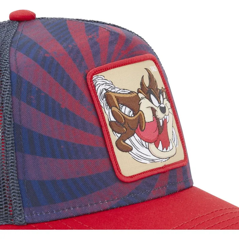 trucker-cap-marineblau-und-rot-tasmanischer-teufel-loo5-taz2-looney-tunes-von-capslab