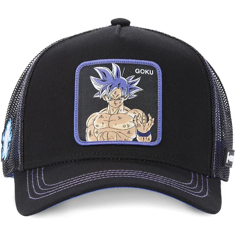 mutzen-gebogen-schwarz-snapback-son-goku-dragon-ball-von-capslab mutzen-gebogen-schwarz-snapback-son-goku-dragon-ball-von-capslab