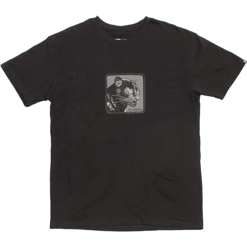 t-shirt-kurzarm-schwarz-der-manga-corta-negra-pantera-panther-feline-good-the-farm-the-farm-von-goorin-bros