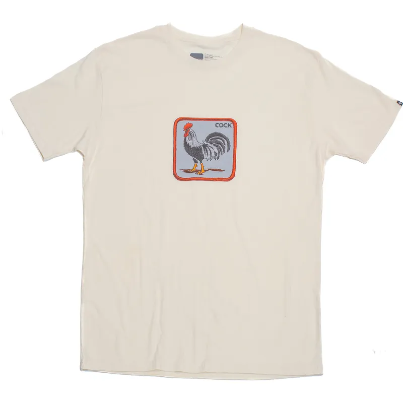 t-shirt-kurzarm-beige-der-manga-corta-beige-gallo-cock-clucker-the-farm-the-farm-von-goorin-bros t-shirt-kurzarm-beige-der-manga-corta-beige-gallo-cock-clucker-the-farm-the-farm-von-goorin-bros