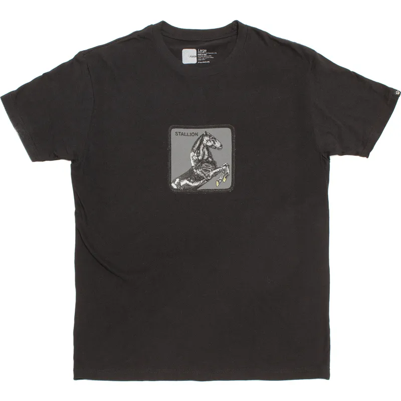t-shirt-kurzarm-schwarz-der-manga-corta-negra-caballo-stallion-very-stable-the-farm-the-farm-von-goorin-bros t-shirt-kurzarm-schwarz-der-manga-corta-negra-caballo-stallion-very-stable-the-farm-the-farm-von-goorin-bros